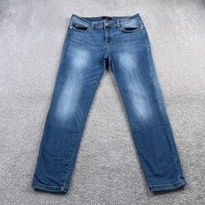 Judy Blue Jeans Womens 32 Blue Relaxed Fit Mid Rise Medium‎ Wash Stretch Denim